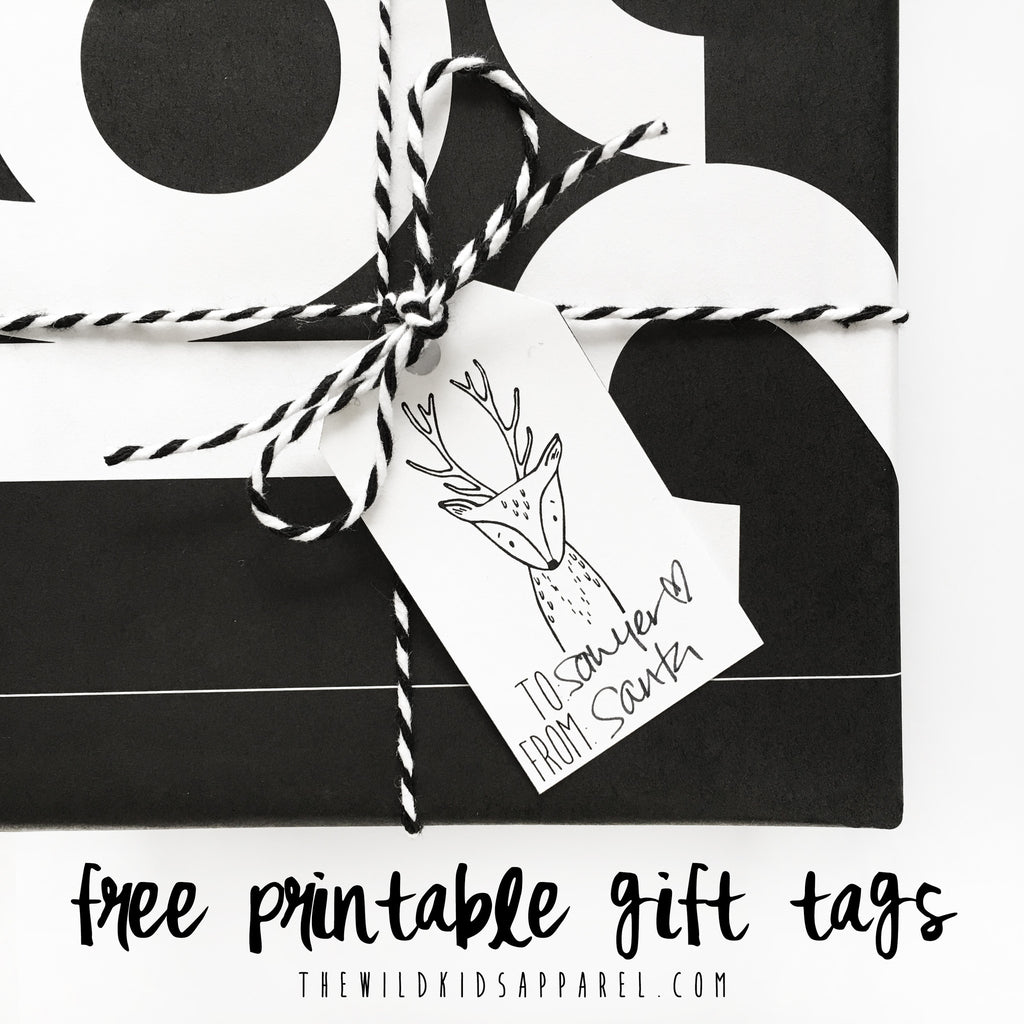 Free Printable Holiday Gift Tags