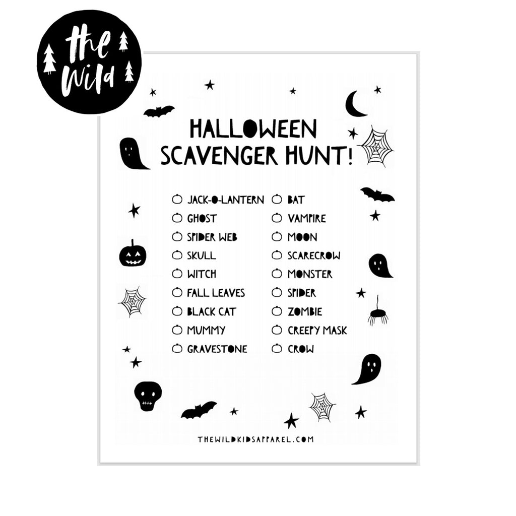 Free Printable - Halloween Scavenger Hunt!