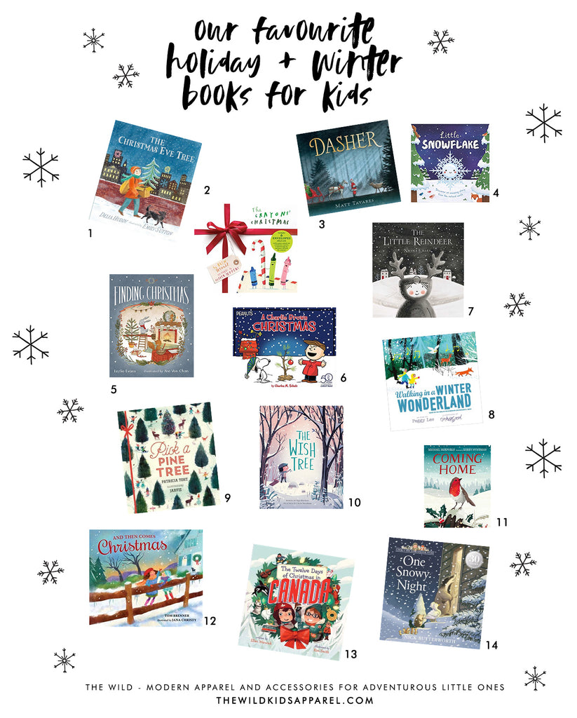 Our Favourite Winter and Holiday Books for Kids by The Wild - thewildkidsapparel.com