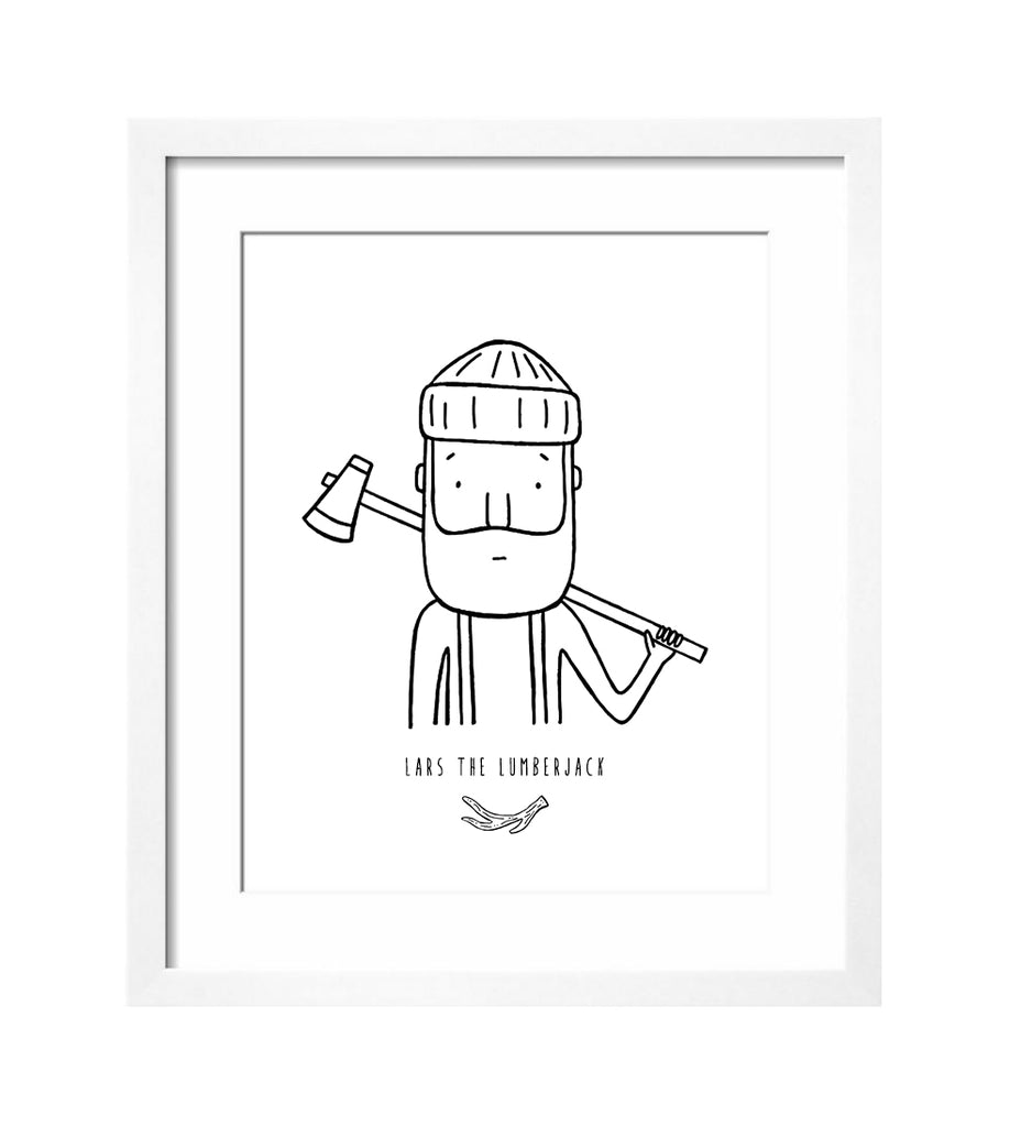 Modern Art Print for Baby Nursery or Kids Room by The Wild