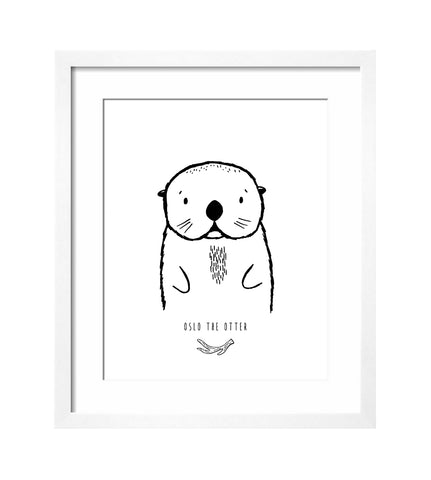 Modern Art Print - Oslo the Otter