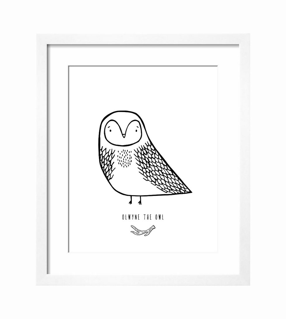 Modern Art Print for Baby Nursery or Kids Room by The Wild