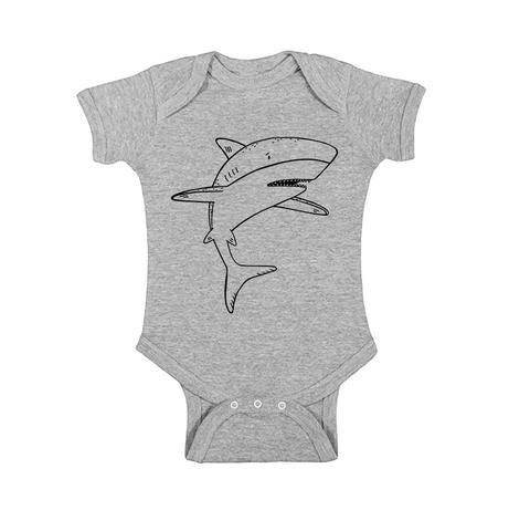 Skylar the Shark Baby Onesie by The Wild - thewildkidsapparel.com