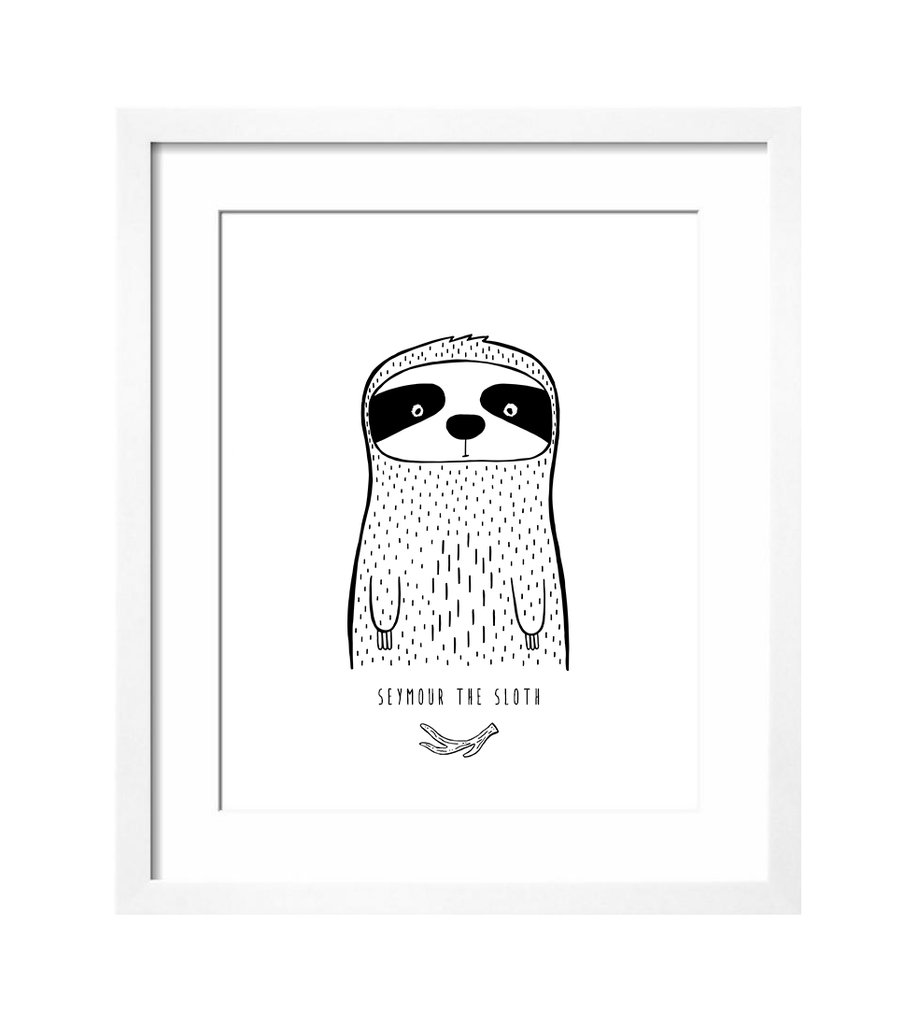 Modern Art Print for Baby Nursery or Kids Room by The Wild