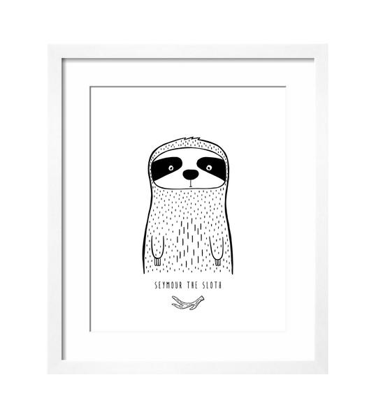 Modern Art Print for Baby Nursery or Kids Room by The Wild
